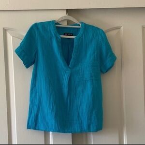 J. Crew Vibrant Blue Blouse. Size XXS